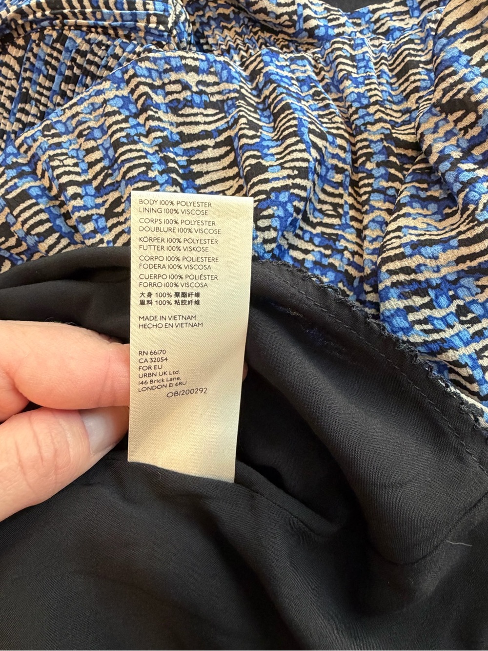 Anthropologie Navy Marled Long Sleeve Midi Dress - Picture 7 of 7